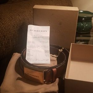 Authentic Burberry Man Belt